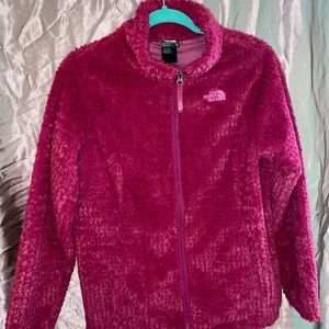 Fuzzy Pink North Face children’s Jacket